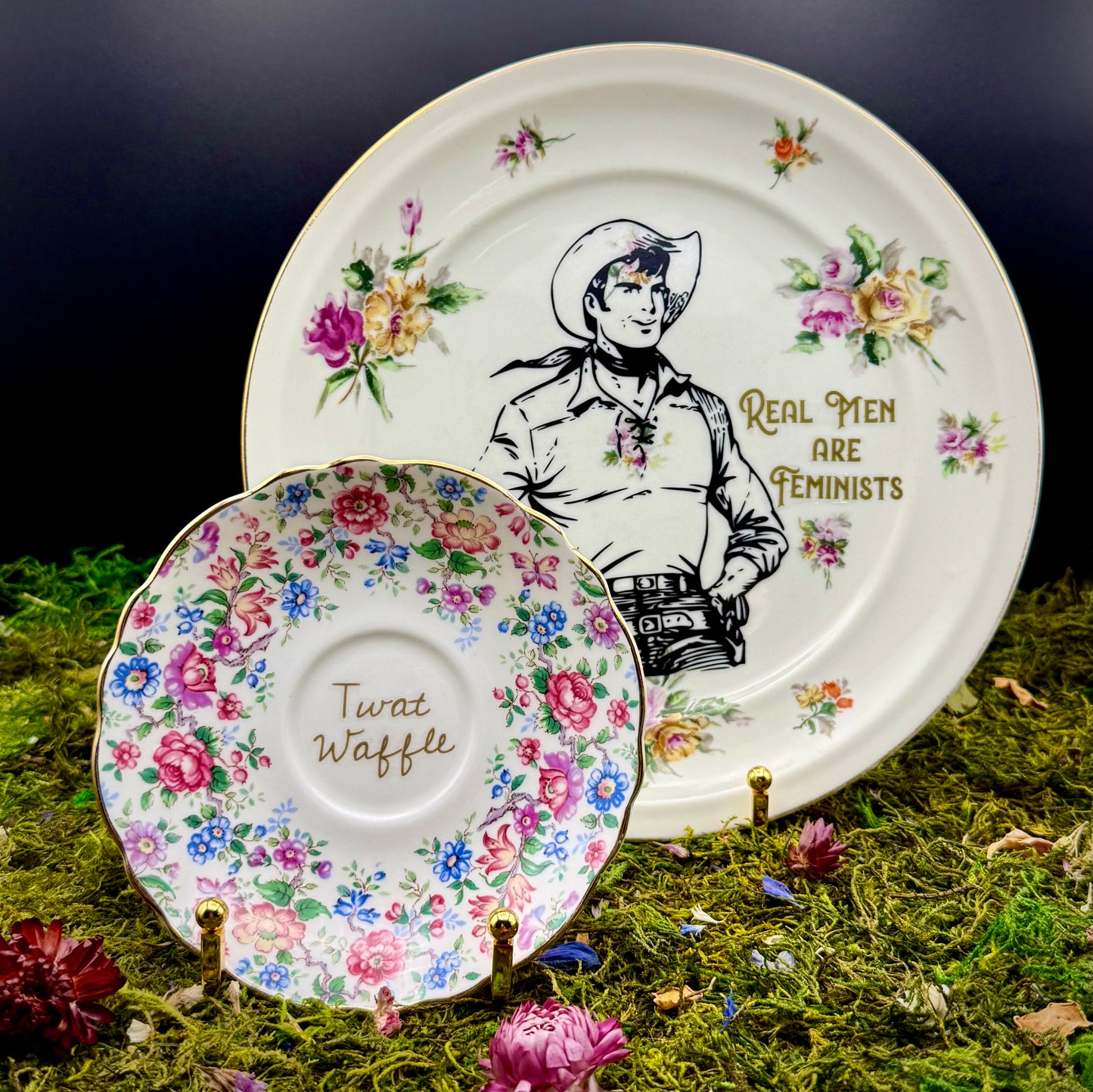 'Twat Waffle in the Garden' (profanity plate series)