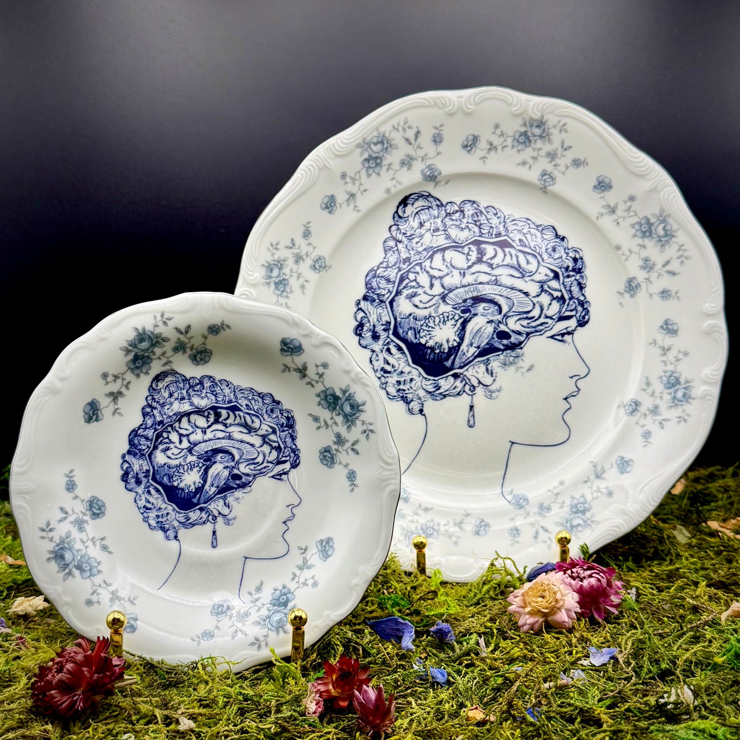 'She's got beauty & brains...' (6in Plate)