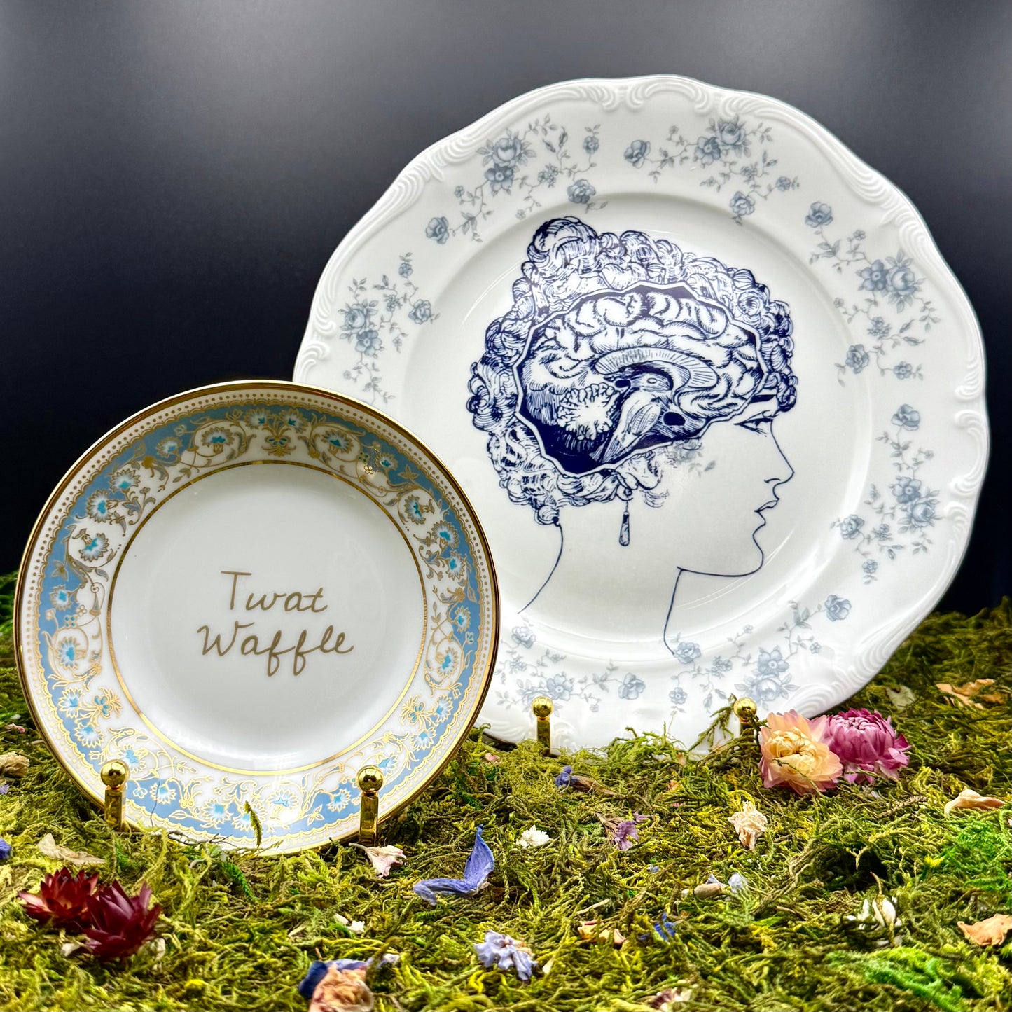 'Twat Waffle Royalty' profanity plate (5.5 in)
