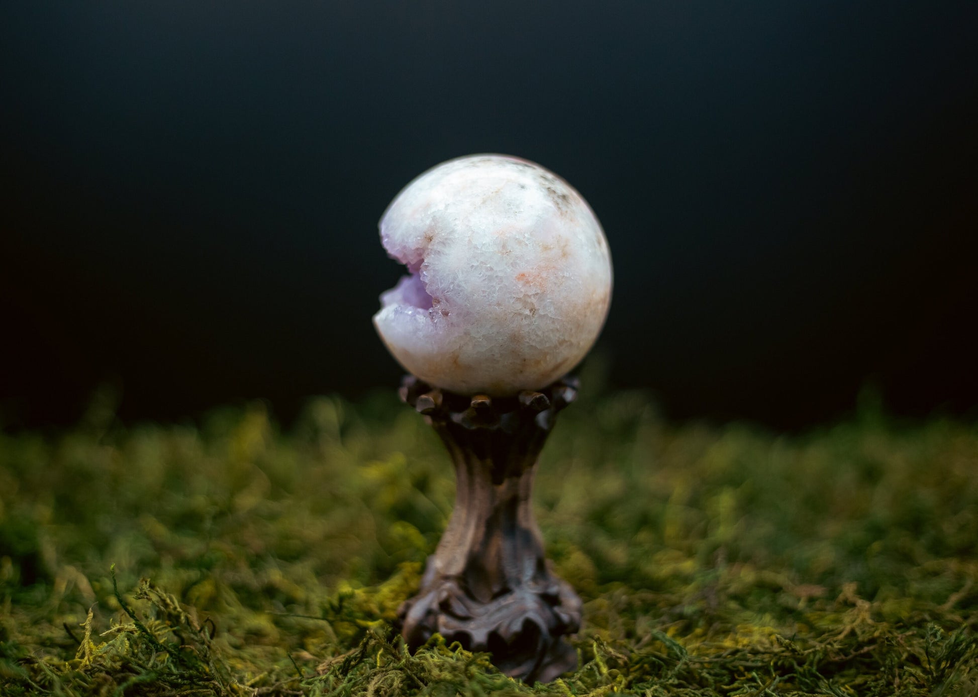 Pink Amethyst Druzy Sphere