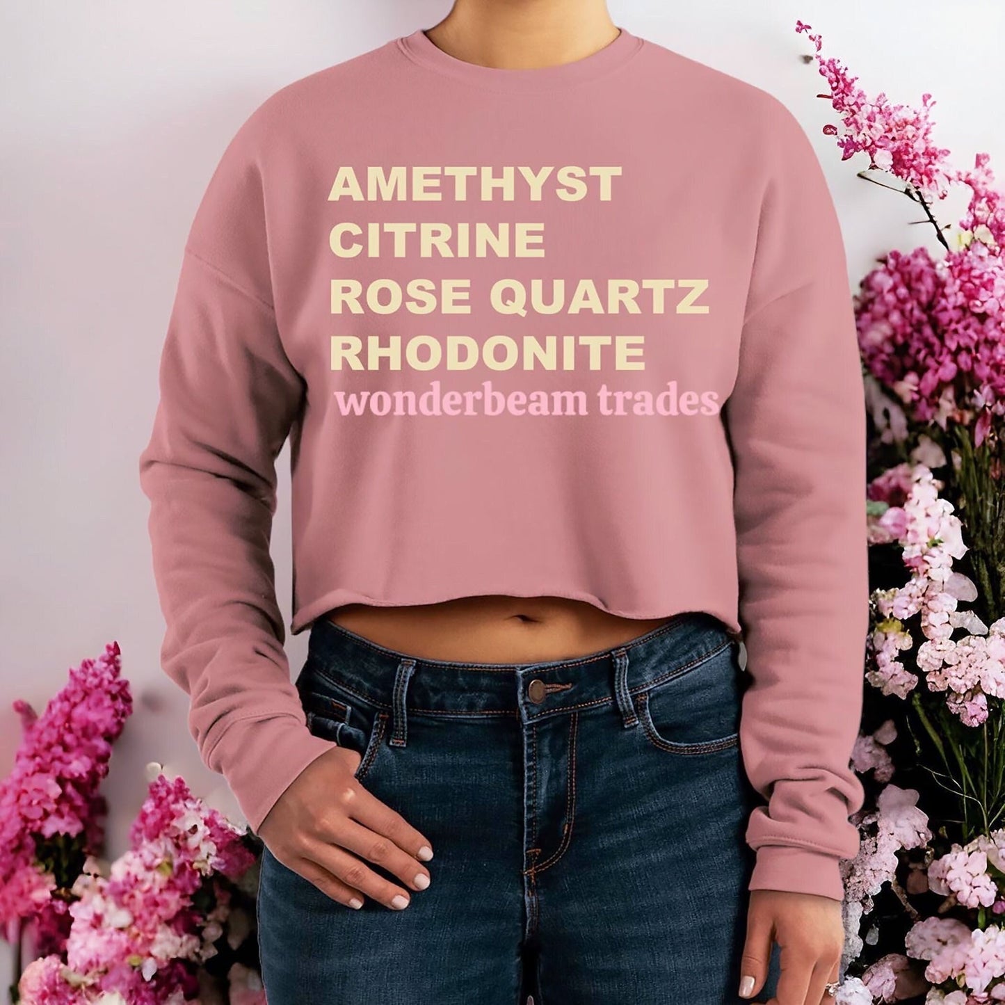 Fleece Crop Sweatshirt | Crystal Tee | Crystal Sweatshirt