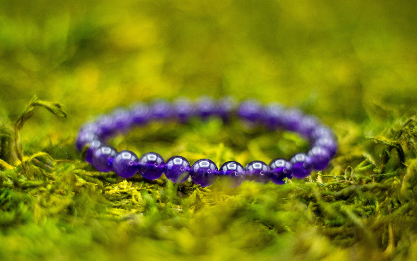 Dark Purple Amethyst Bracelet | High Quality | Gemstone Jewelry