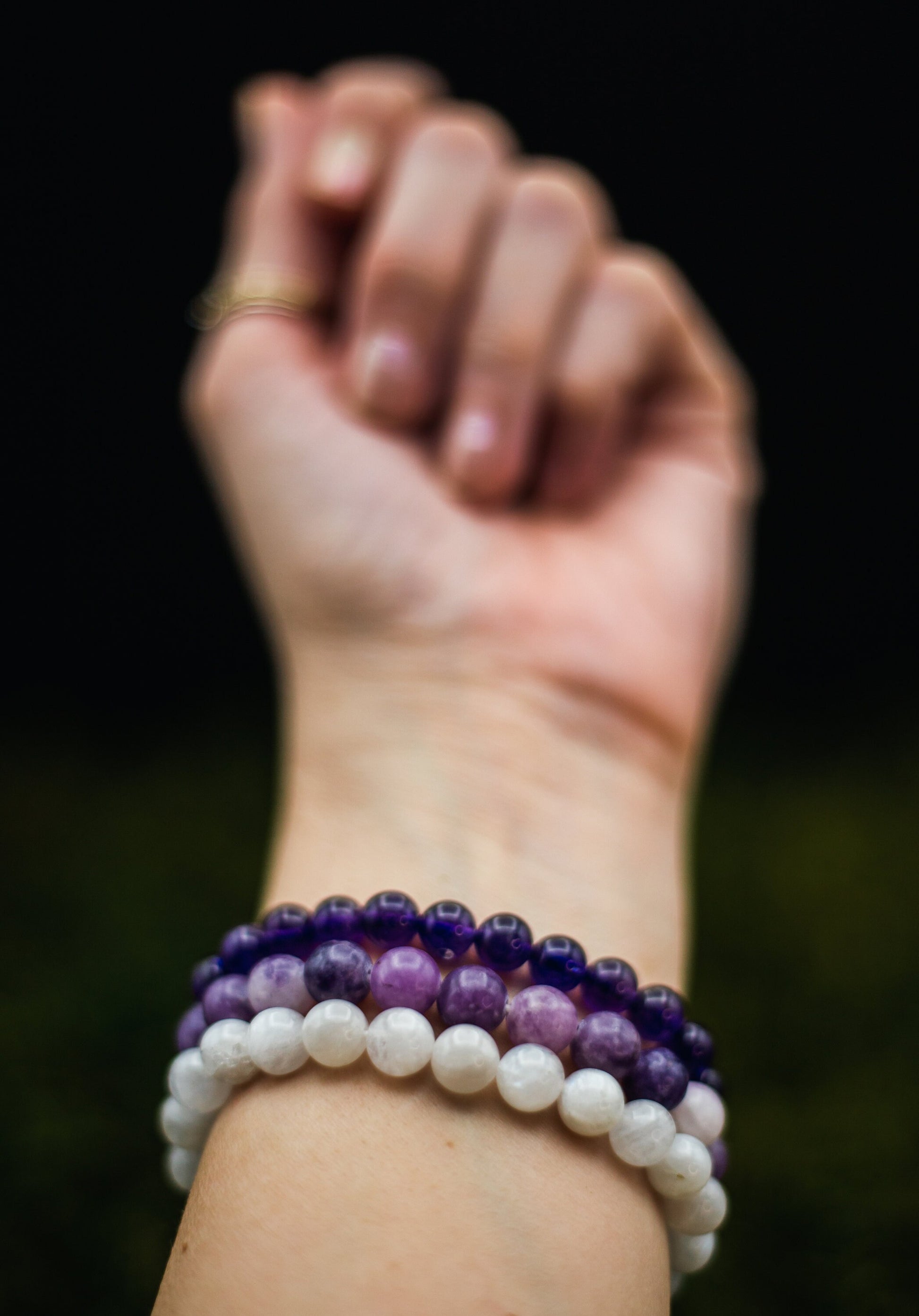 Dark Purple Amethyst Bracelet | High Quality | Gemstone Jewelry