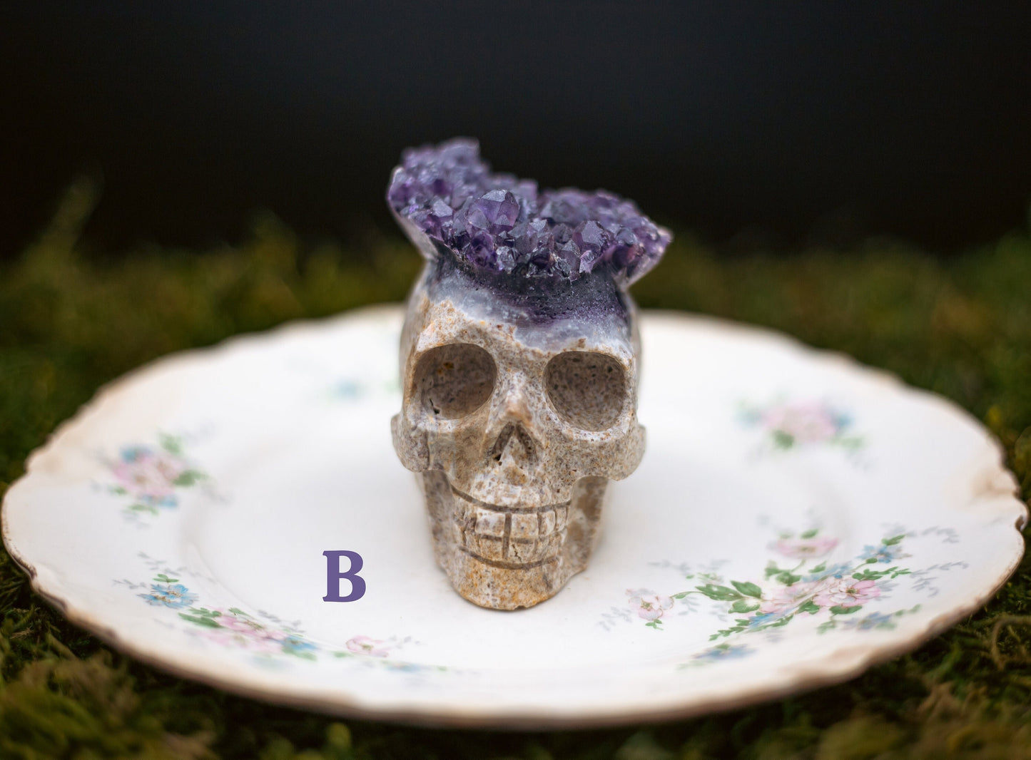 3in Natural Amethyst Crystal Skulls, Amethyst Clusters, Skull Carving, Home Decor, Healing Crystal