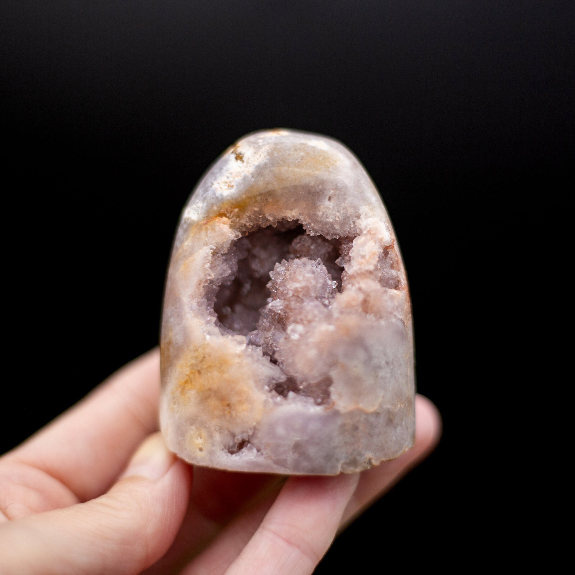 Druzy Pink Amethyst Free form | cut base | Tower