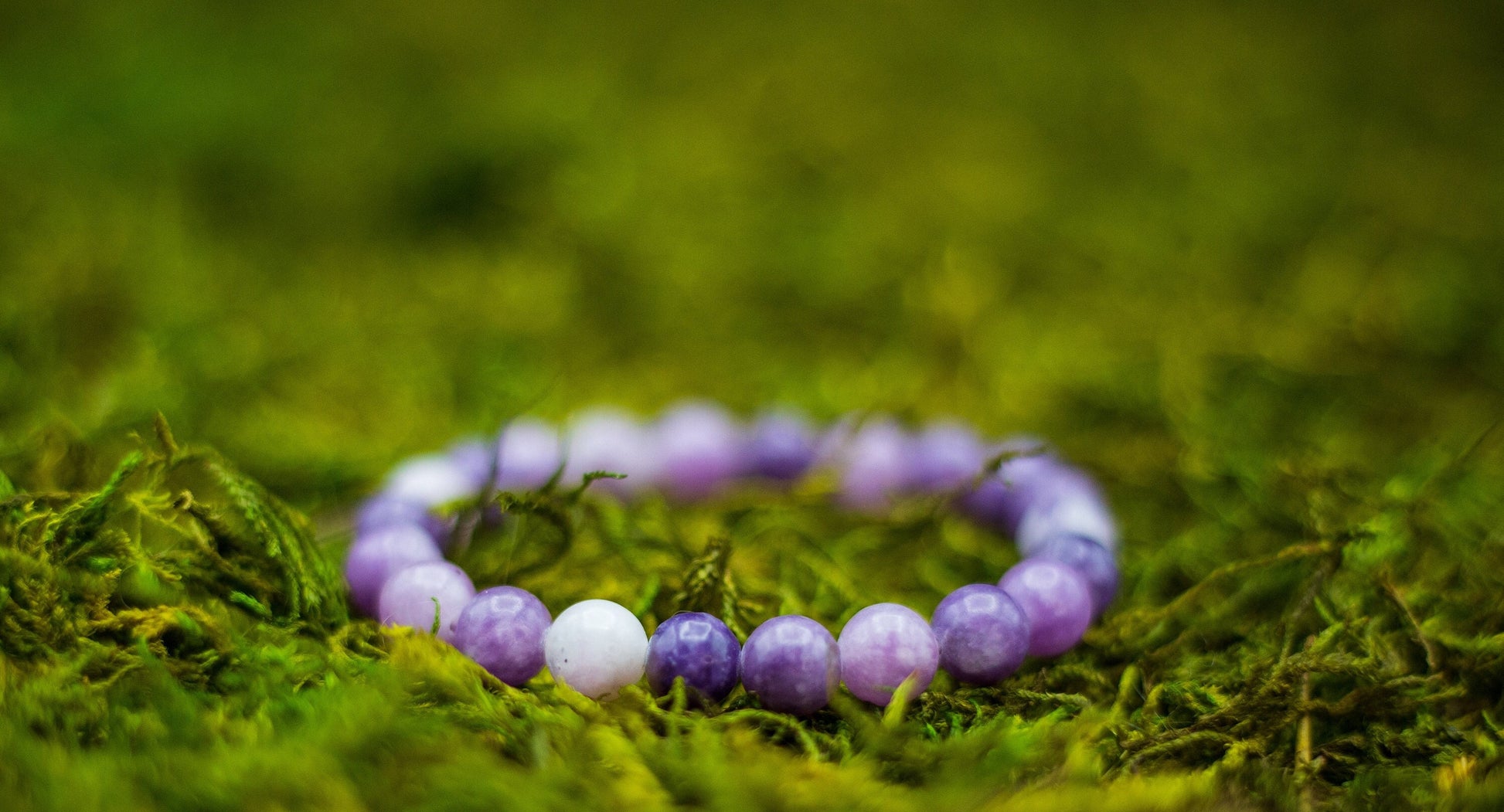 Lepidolite Beaded Bracelet | Healing Crystal Bracelets