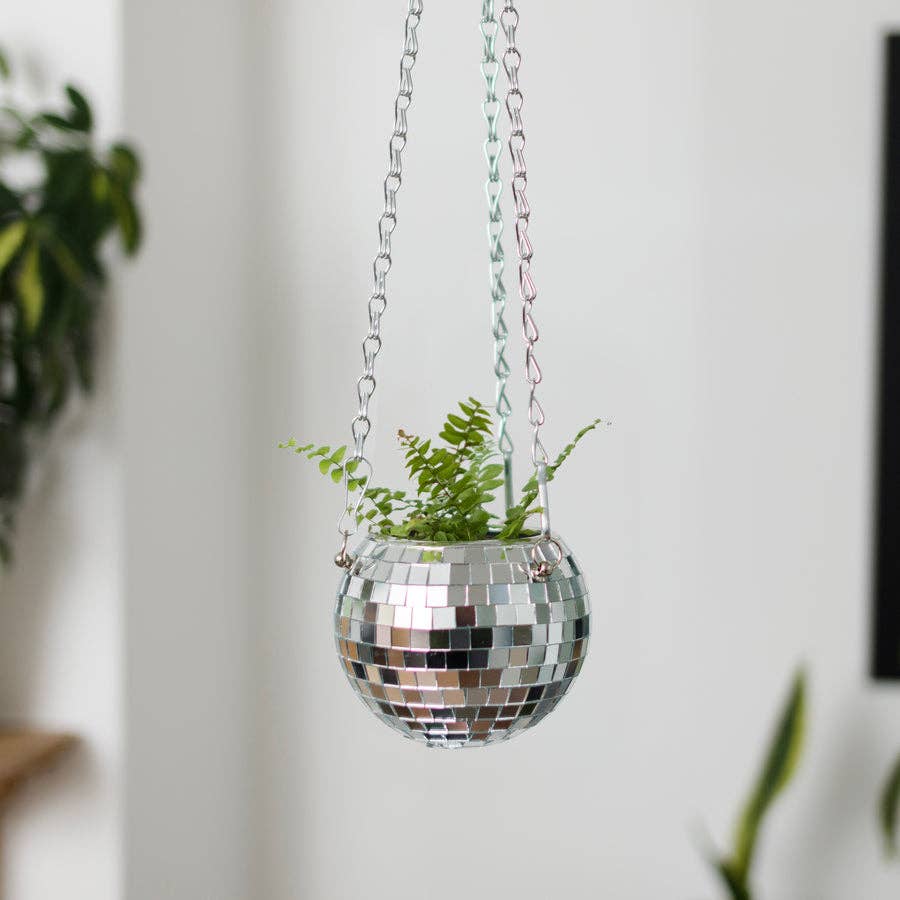 Disco Ball Hanging Planter (4in)