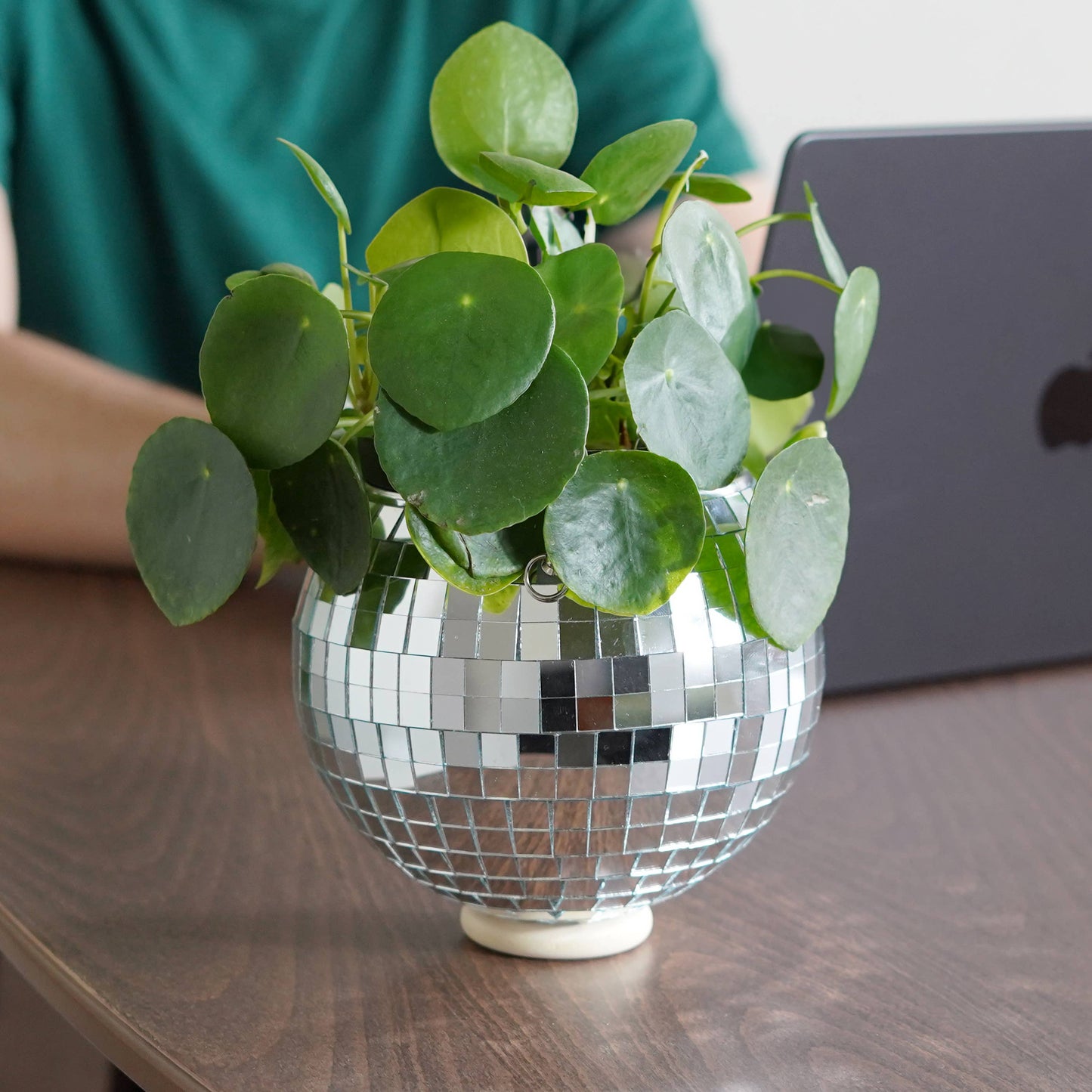 Disco Ball Hanging Planter (6in) 🪩