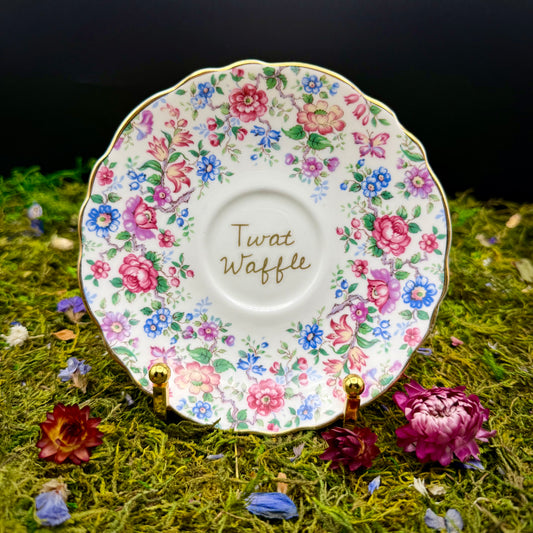 'Twat Waffle in the Garden' (profanity plate series)