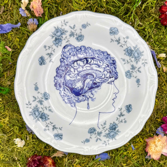 'She's got beauty & brains...' (6in Plate)