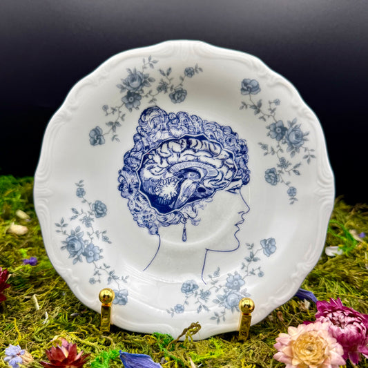 'She's got beauty & brains...' (6in Plate)