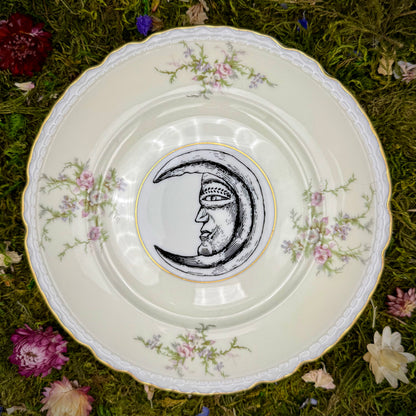 'Man in Moon,' Old Rose (8.25 in plate)