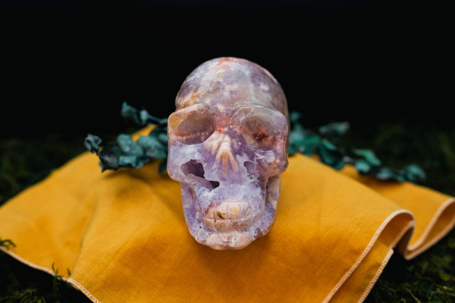 Pink Amethyst Skull