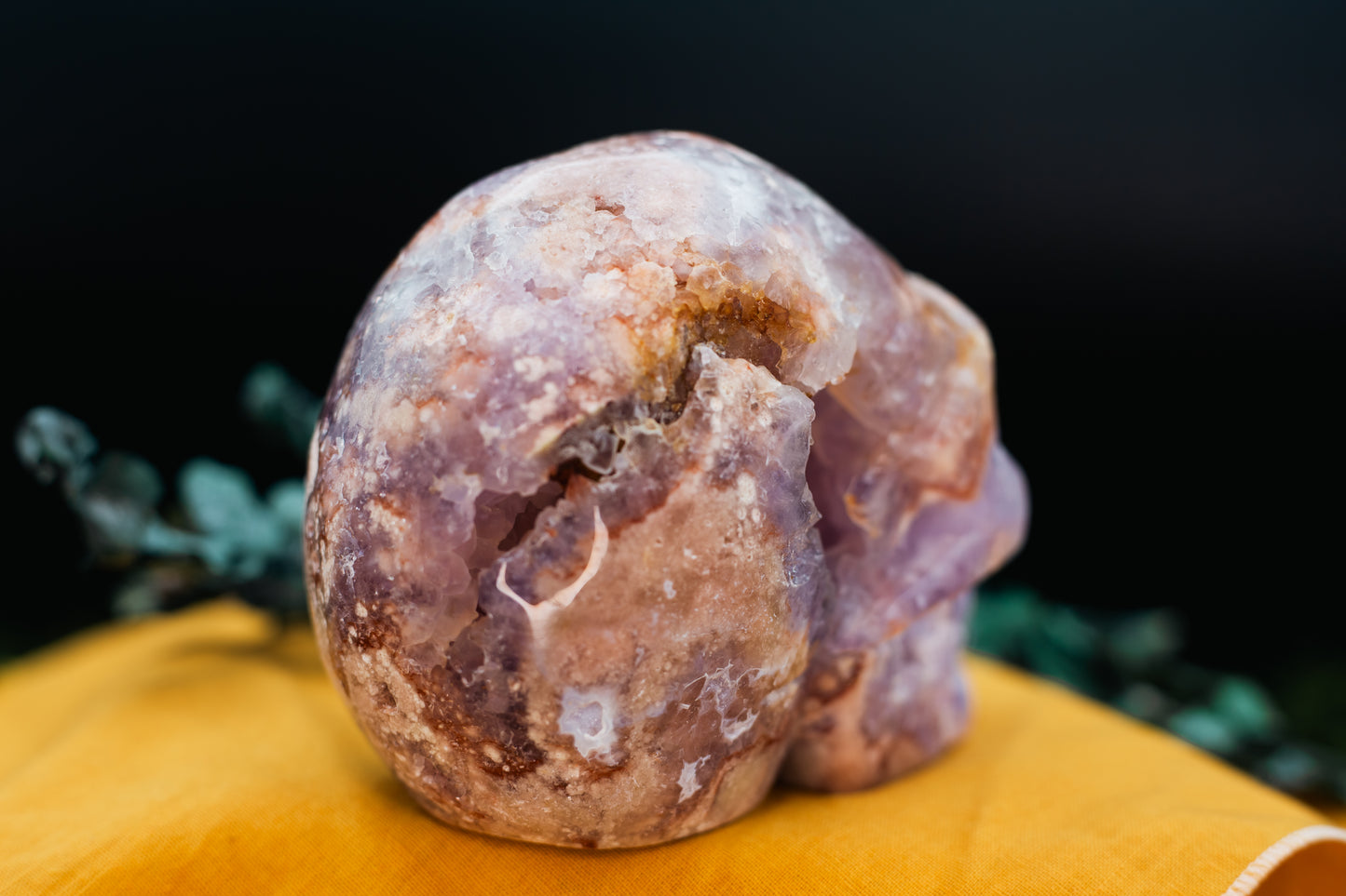 Pink Amethyst Skull