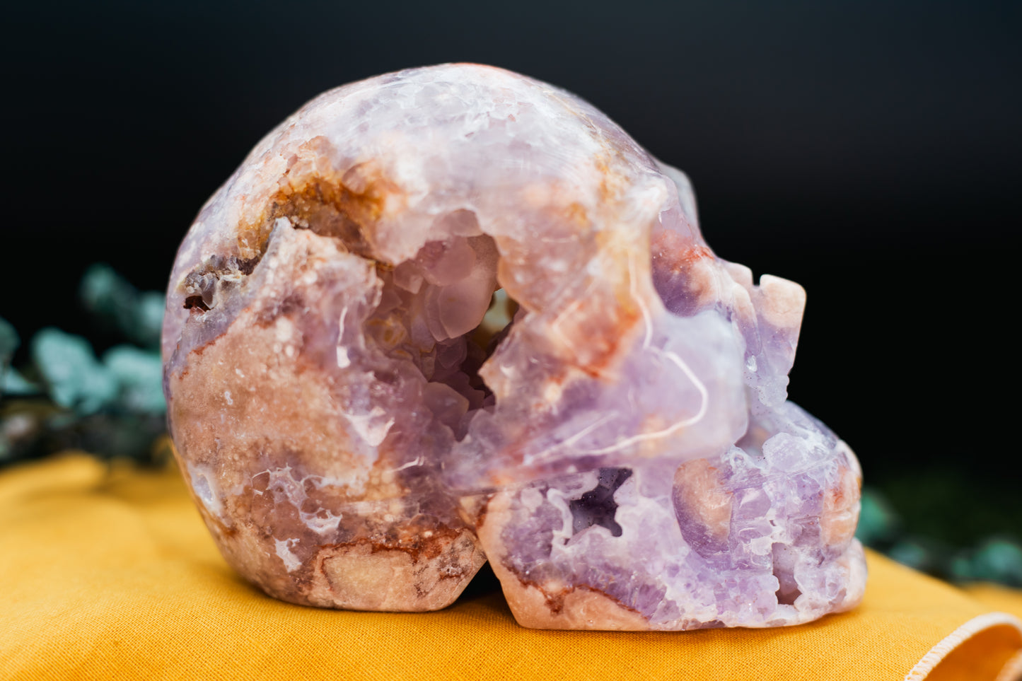 Pink Amethyst Skull