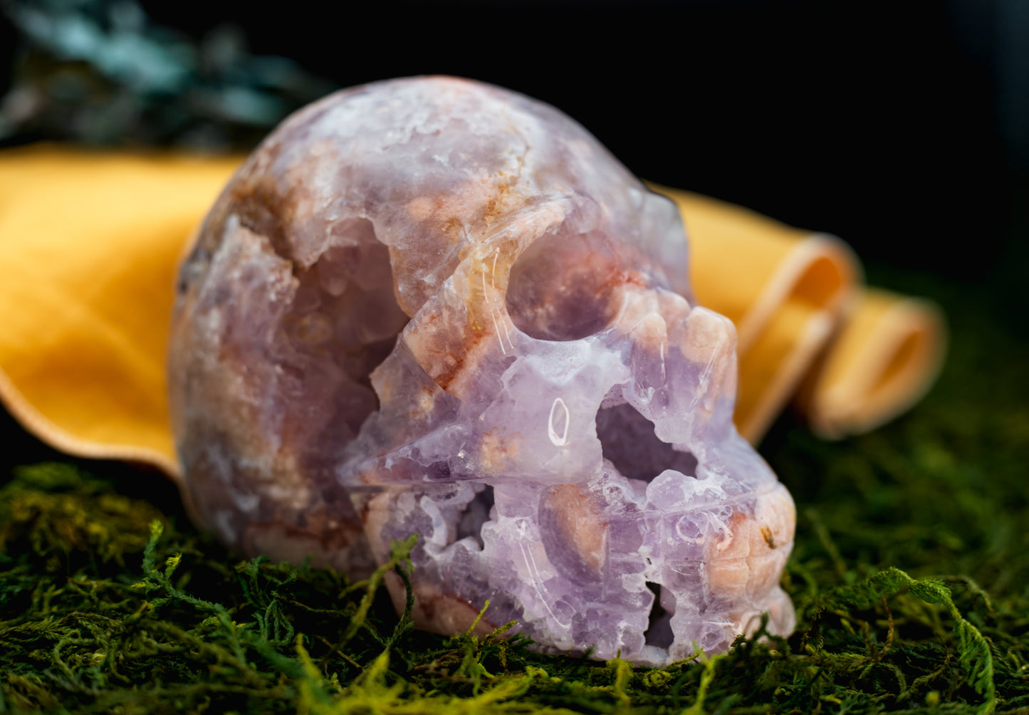 Pink Amethyst Skull