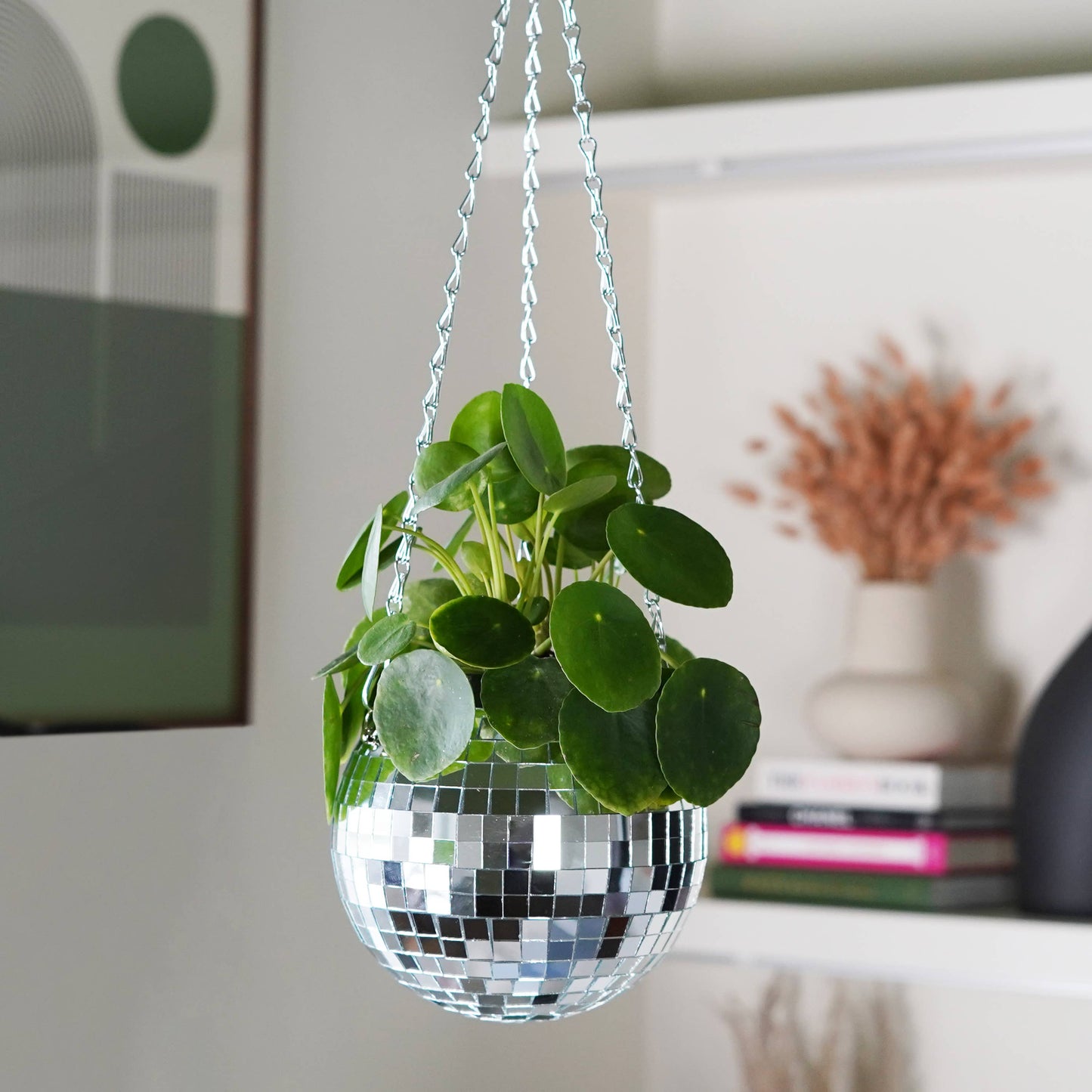 Disco Ball Hanging Planter (6in) 🪩