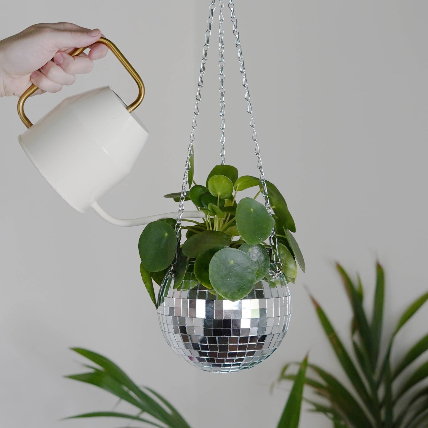 Disco Ball Hanging Planter (6in) 🪩