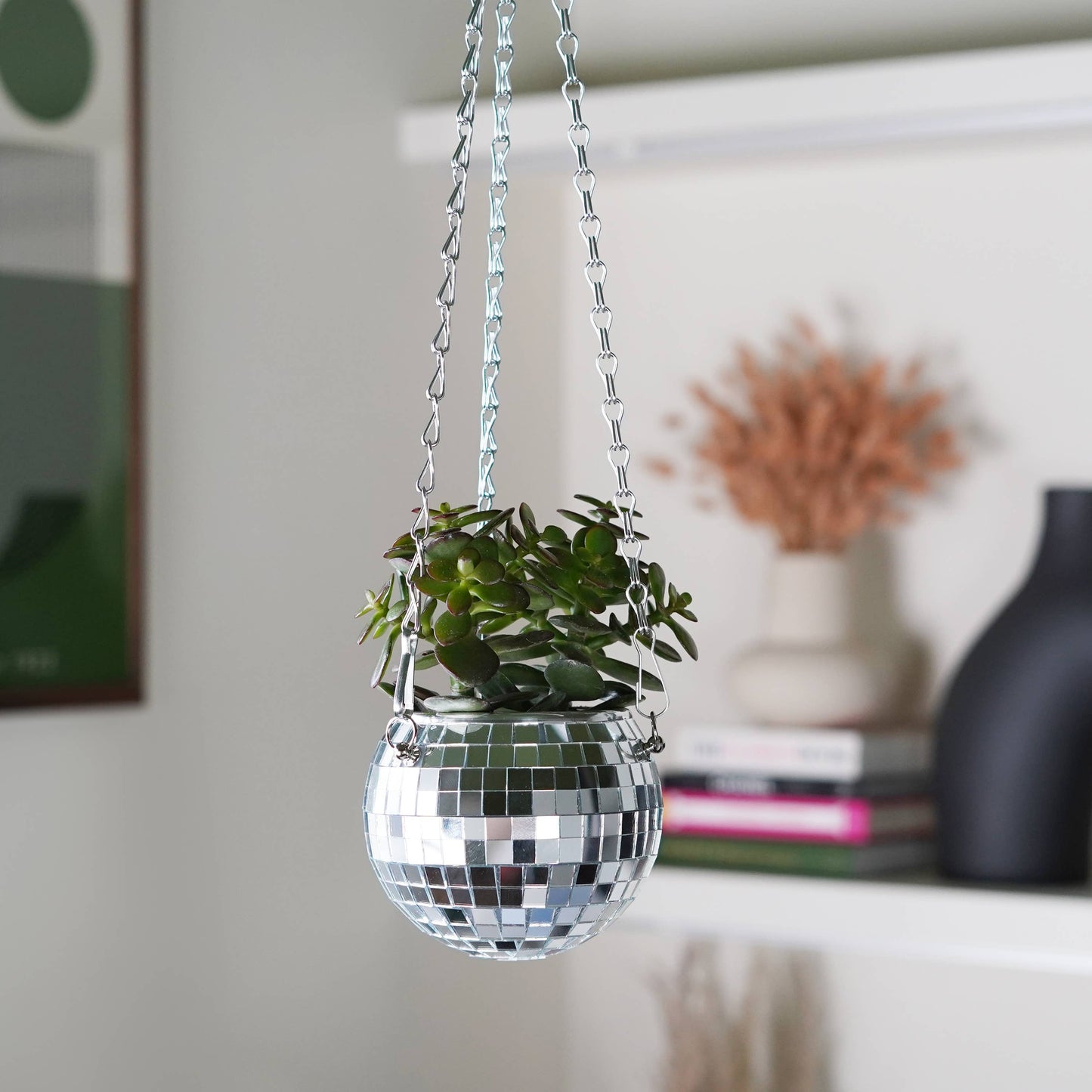 Disco Ball Hanging Planter (4in)