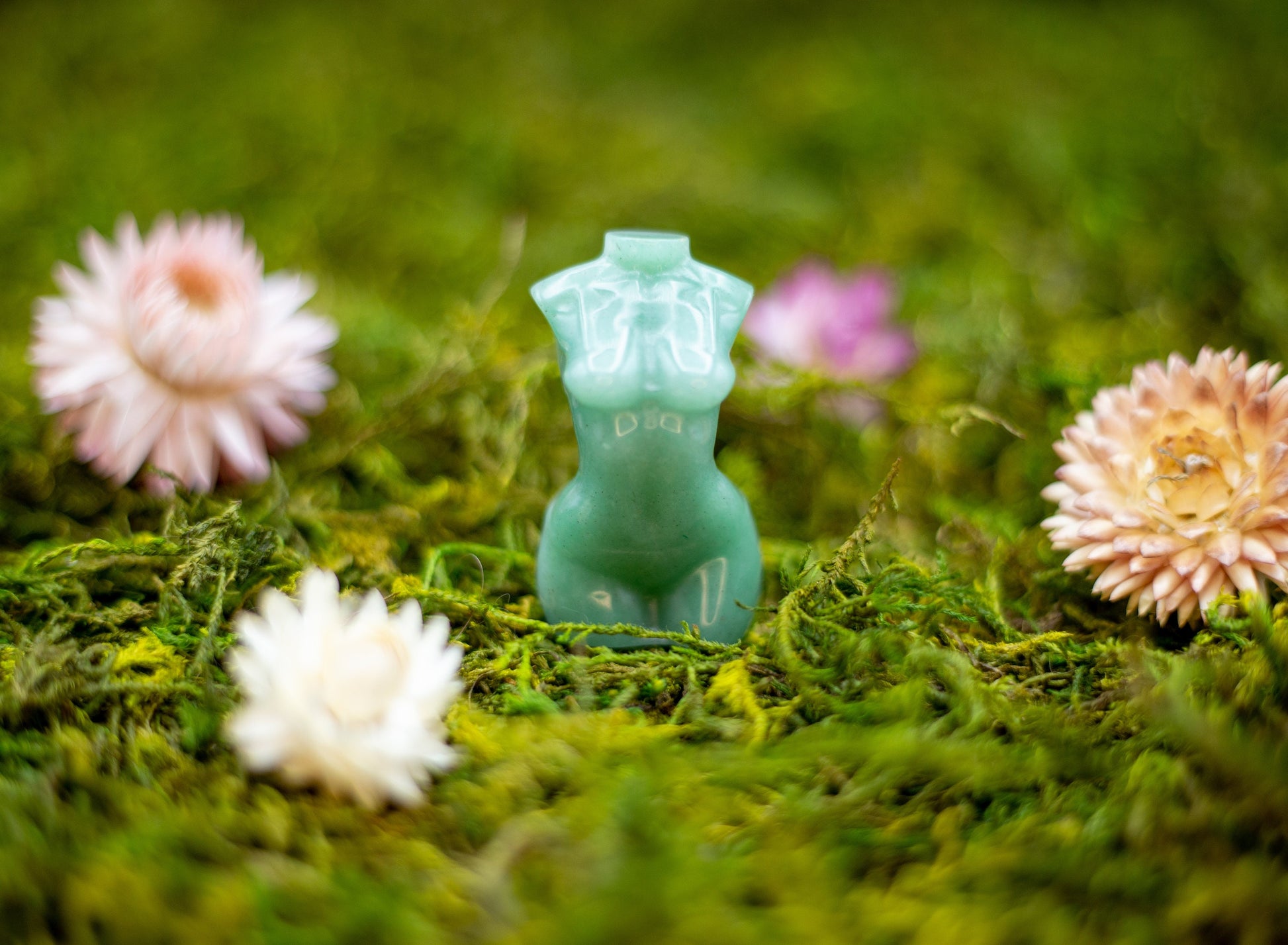 Green Aventurine Goddess Carving | Green Goddess Figure | mini goddess