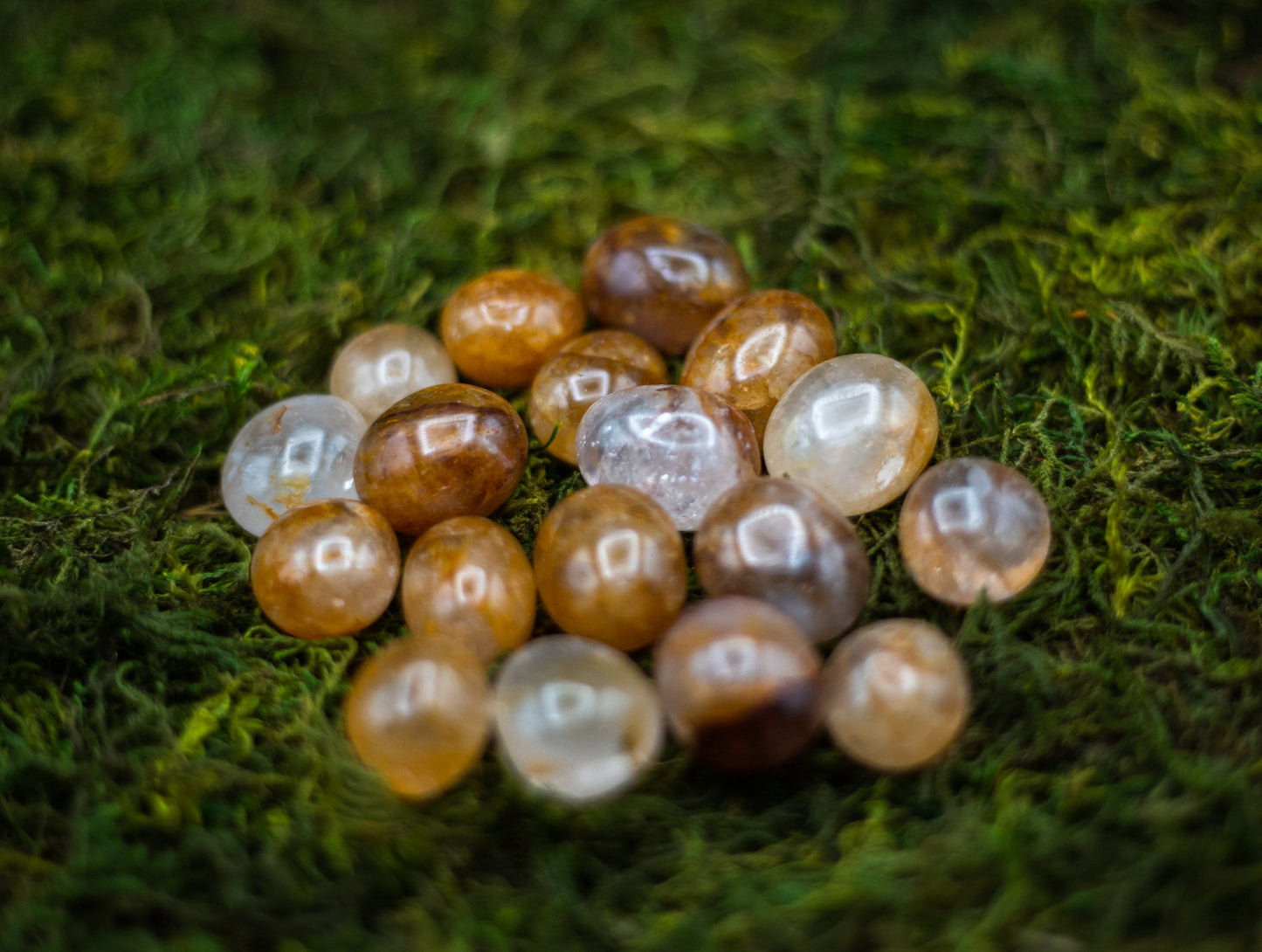 Golden Healer Crystal Tumbles (sets of 3) | Hematoid Quartz | Tumbled Stones