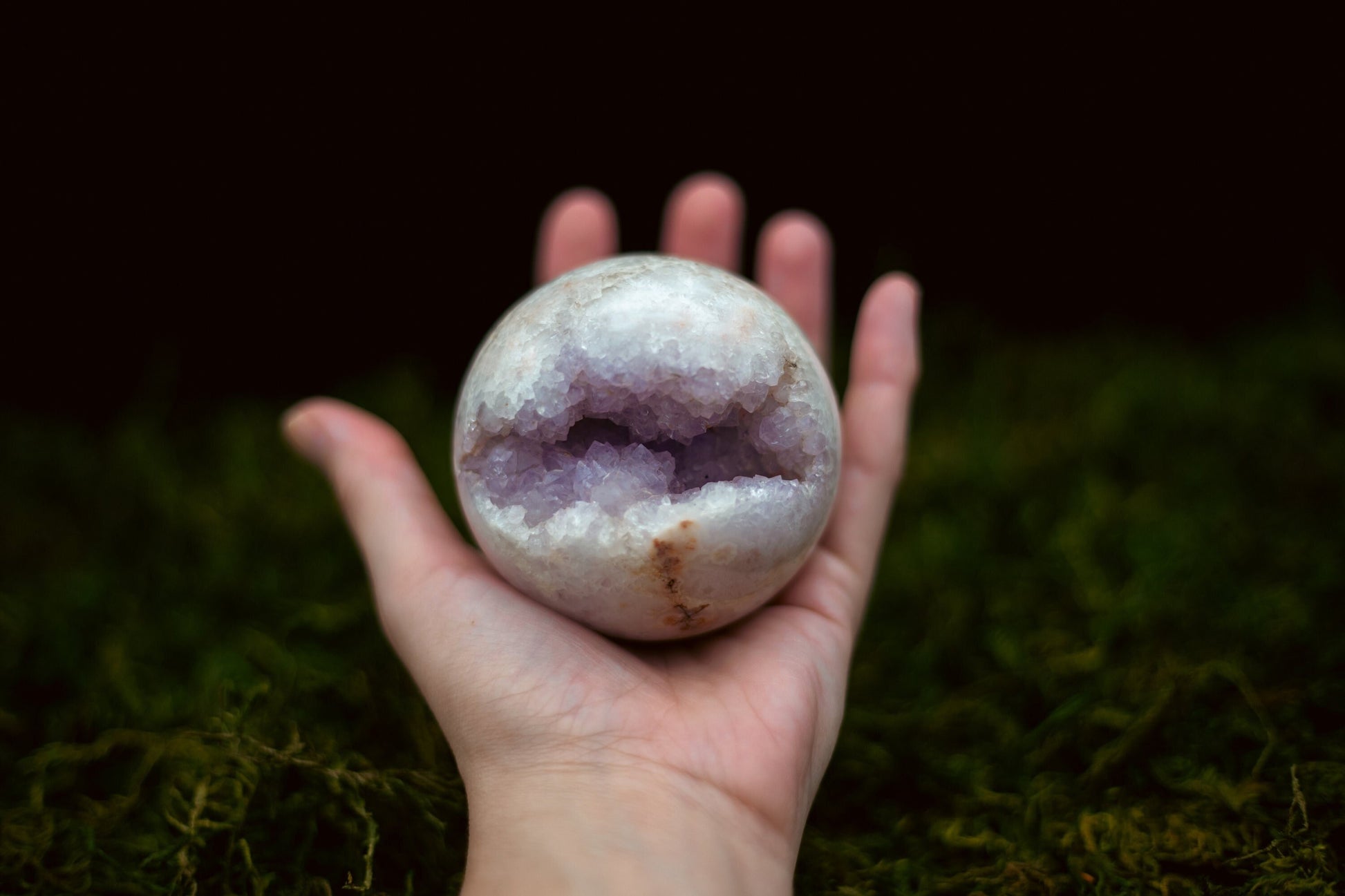 Pink Amethyst Druzy Sphere