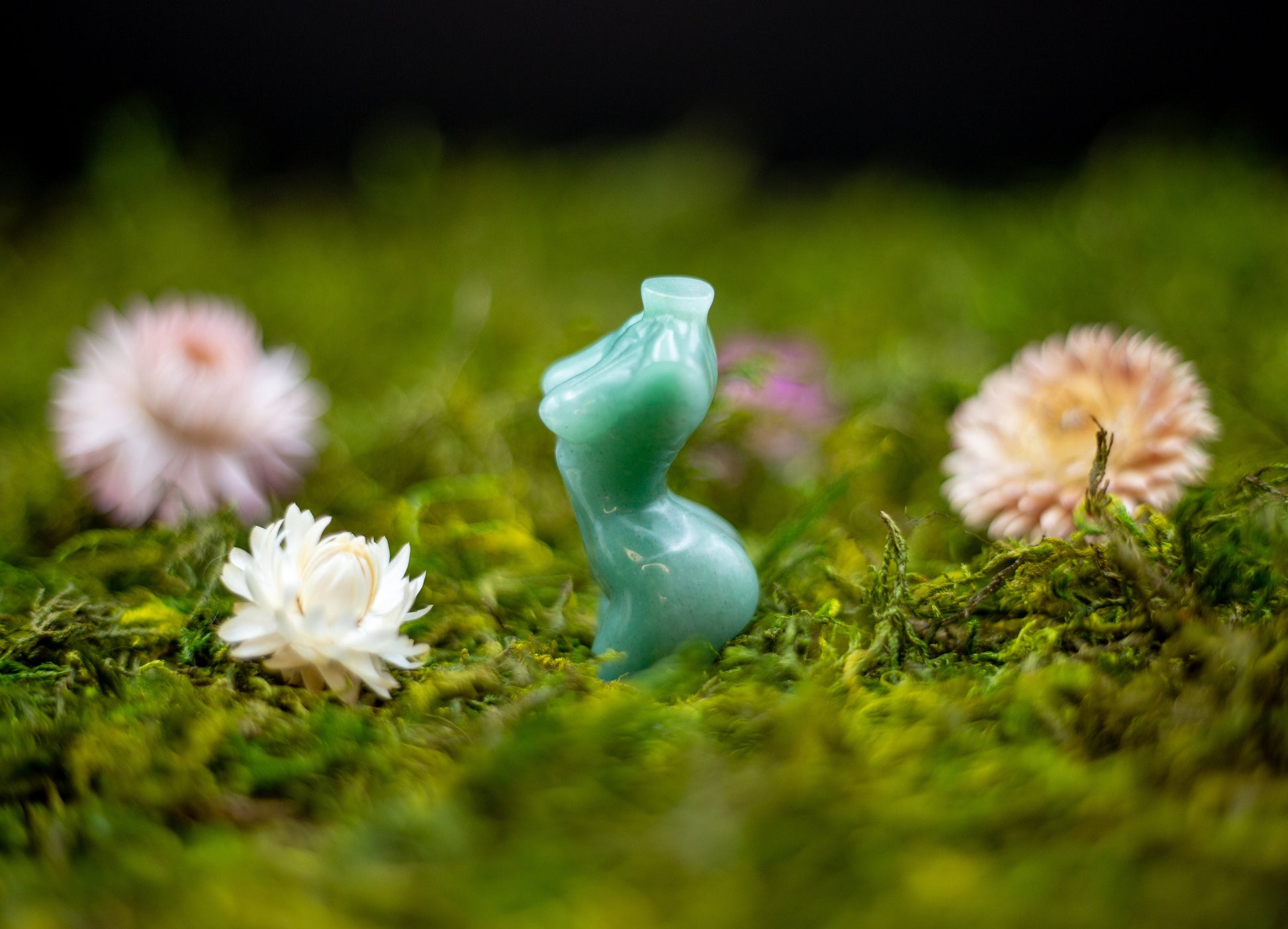 Green Aventurine Goddess Carving | Green Goddess Figure | mini goddess