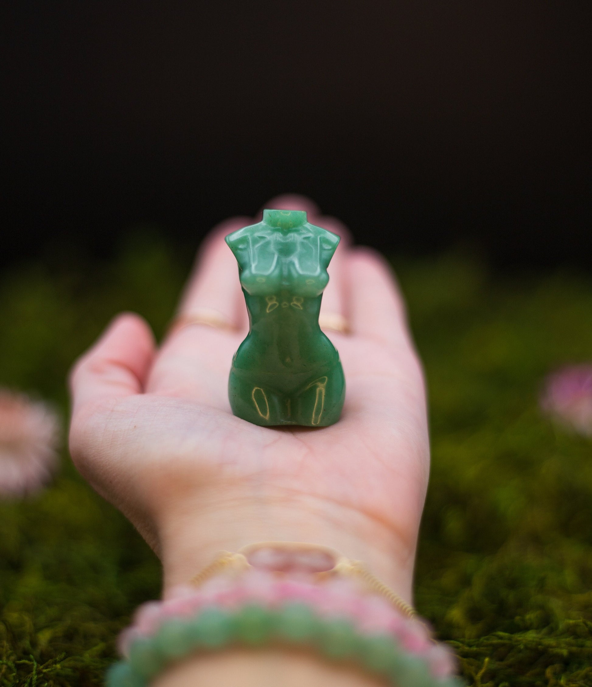 Green Aventurine Goddess Carving | Green Goddess Figure | mini goddess