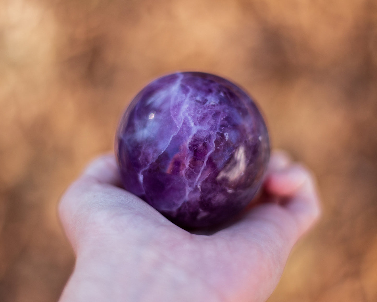 Rainbow Fluorite Spheres | Purple & Green Fluorite Spheres