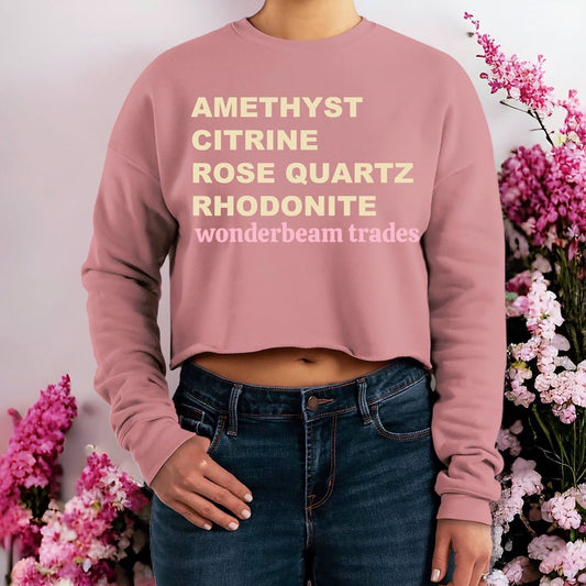 Fleece Crop Sweatshirt | Crystal Tee | Crystal Sweatshirt