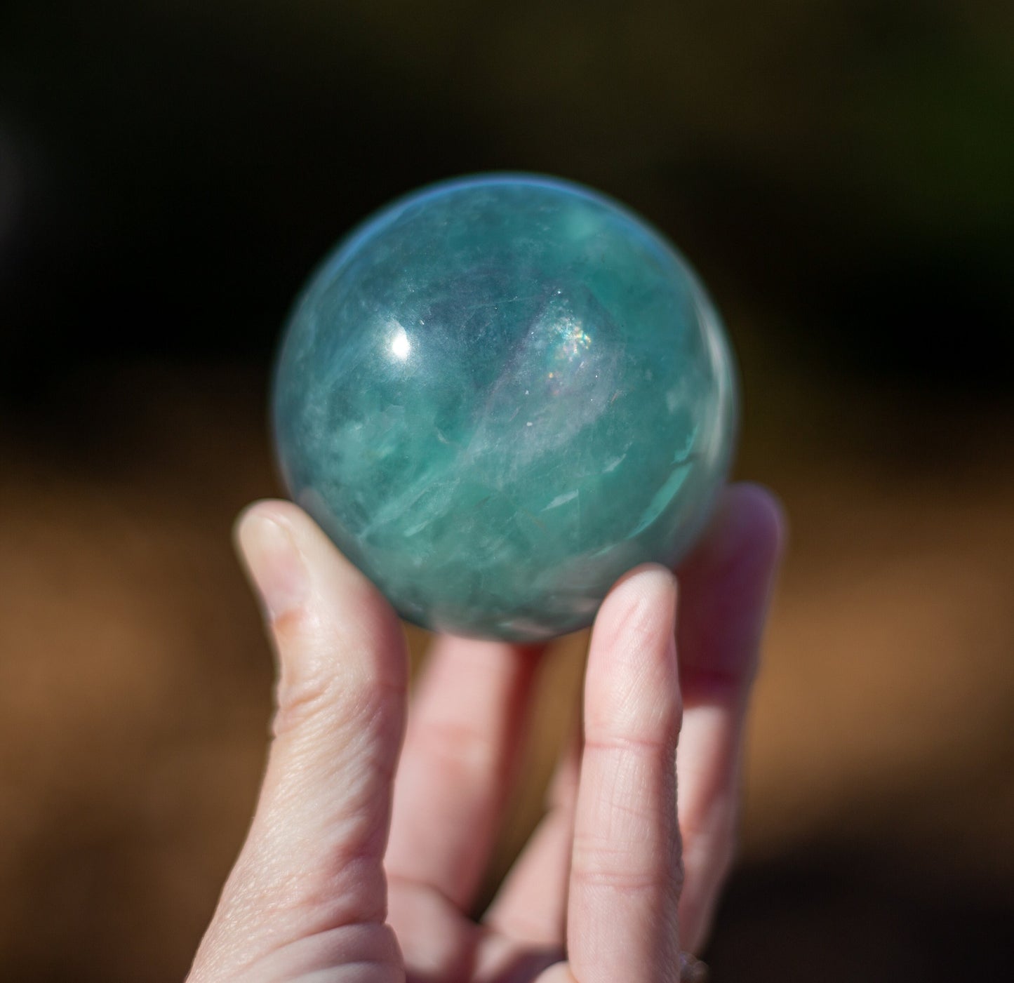 Rainbow Fluorite Spheres | Purple & Green Fluorite Spheres