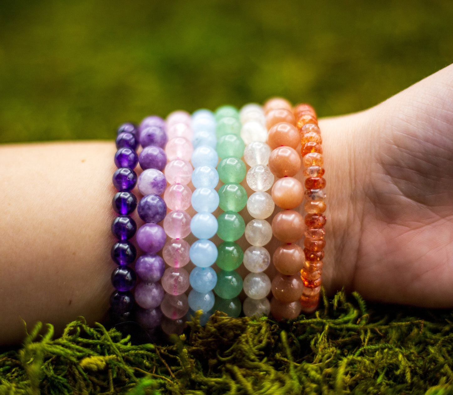 Lepidolite Beaded Bracelet | Healing Crystal Bracelets