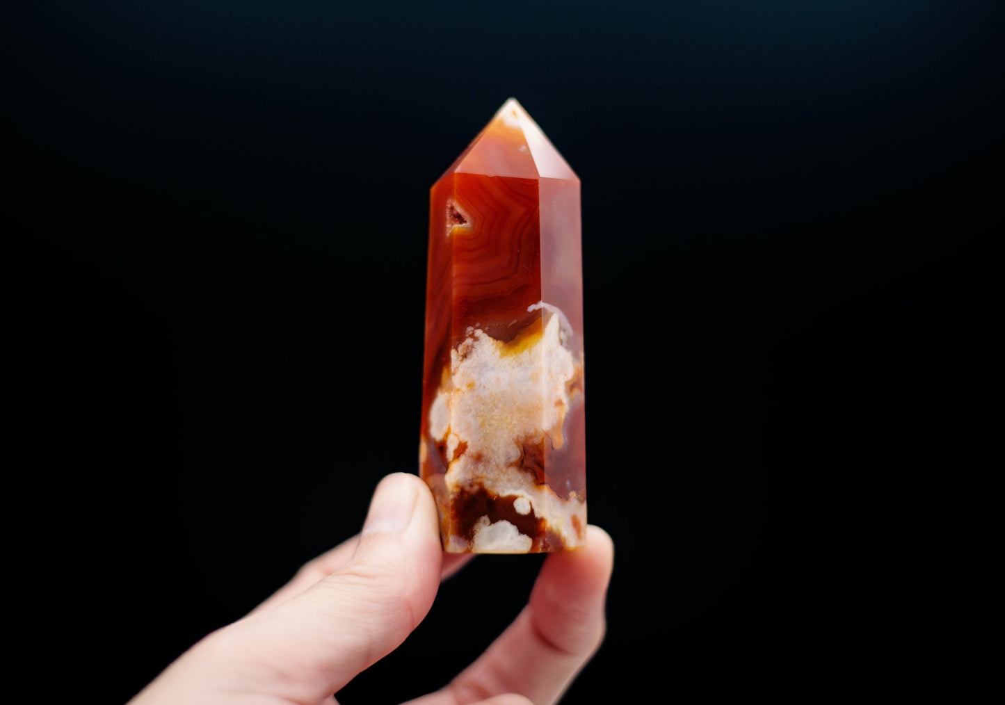 Carnelian Flower Agate Towers | Natural Crystal | Druzy